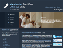 Tablet Screenshot of manchesterfootcare.com